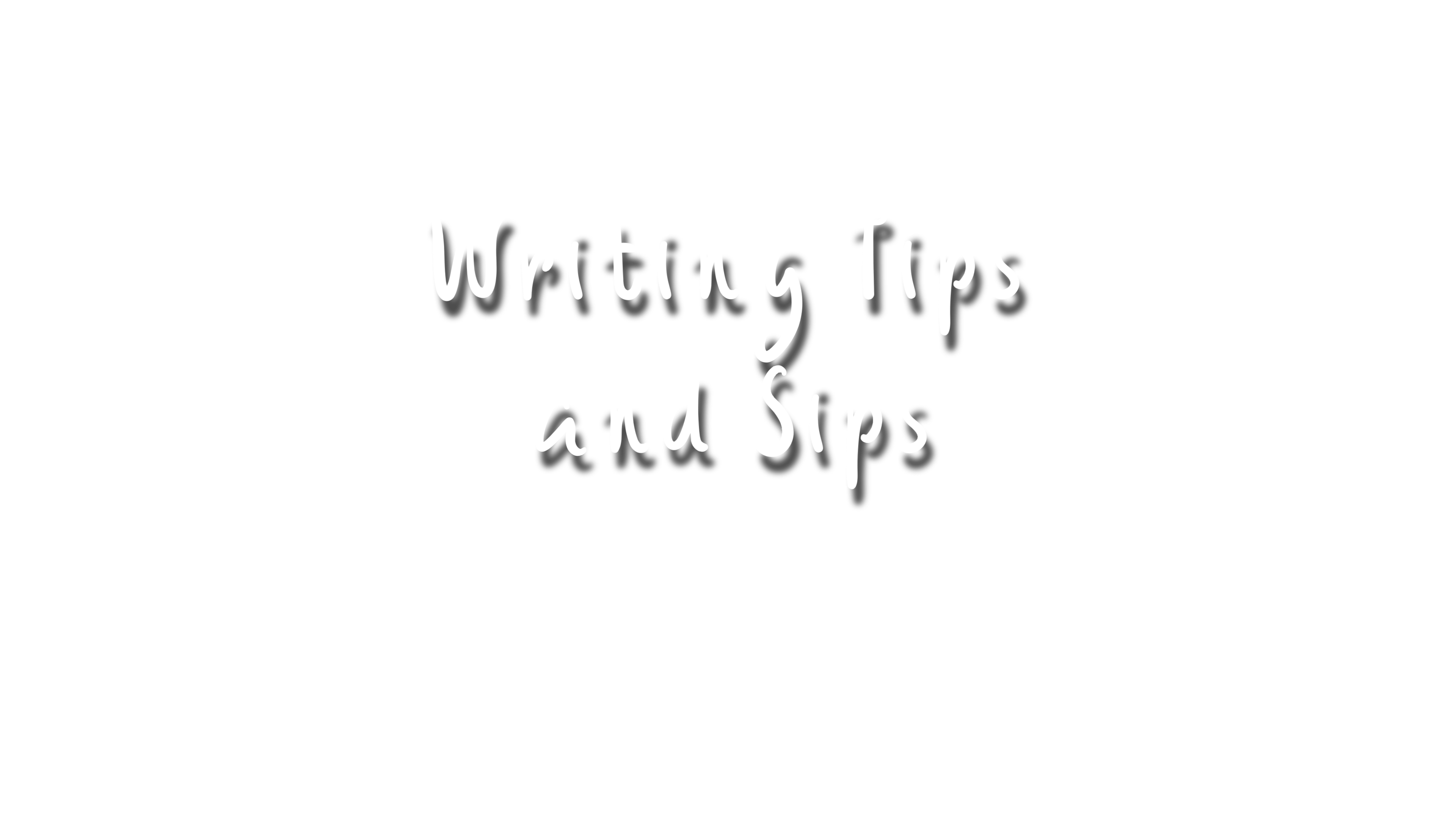 logo reading Writing Tips and Sips